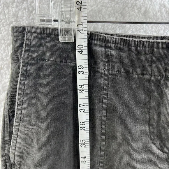 J Jill Pants Womens Size12 Corduroy Straight Leg Gray Corduroy Academia Preppy - Picture 7 of 16